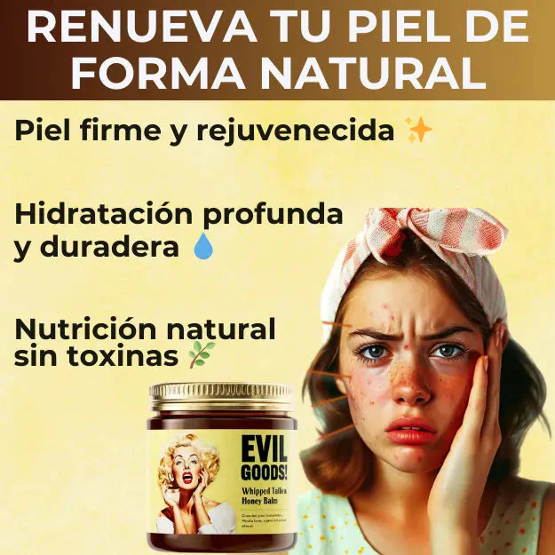 EvilGoods® - Crema Orgánica de Sebo de res - Bote de Plastico